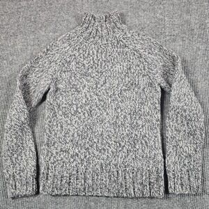 Eagles Eye Sweater Womens Large Gray‎ Chunky Knit Turtleneck Alpaca Wool